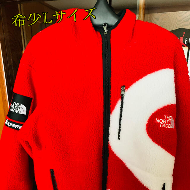 supreme northface sロゴ フリース シュプリーム