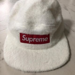 シュプリーム(Supreme)のsupreme Faux Fur Camp Cap White 白 ファー(キャップ)