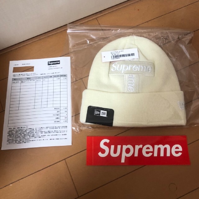 Supreme(シュプリーム)の新品未使用　New Era® Cross Box Logo Beanie メンズの帽子(ニット帽/ビーニー)の商品写真