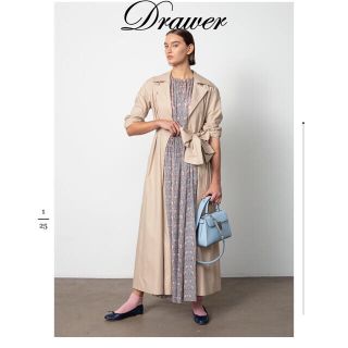 ドゥロワー(Drawer)の最終値下げ ドゥロワー   20ss 即完売シルクワンピース(ロングワンピース/マキシワンピース)