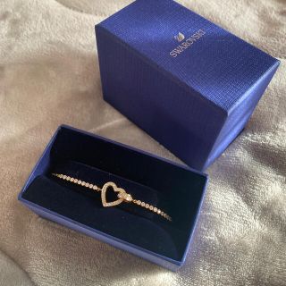 スワロフスキー(SWAROVSKI)のスワロフスキー❤︎ LOVELY ブレスレット美品(ブレスレット/バングル)