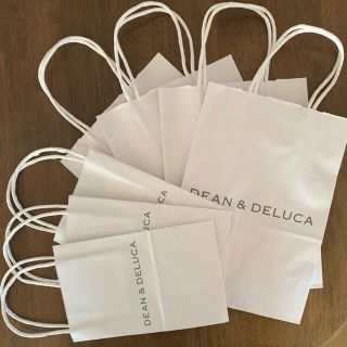 ディーンアンドデルーカ(DEAN & DELUCA)のDEAN&DELUCA 紙袋ホワイト大小７枚ショッパー袋(ショップ袋)