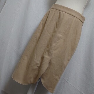 ソニアリキエル(SONIA RYKIEL)の美品　ソニアリキエル　アシンメトリーのお洒落なウールのロングスカート　サイズ42(ロングスカート)