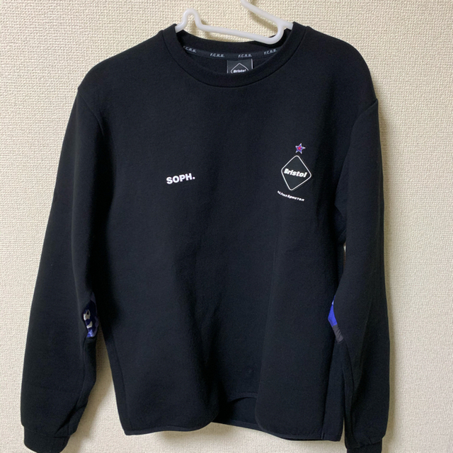 L 新品 FCRB 19SS SWEAT CREW NECK TOP BLACK