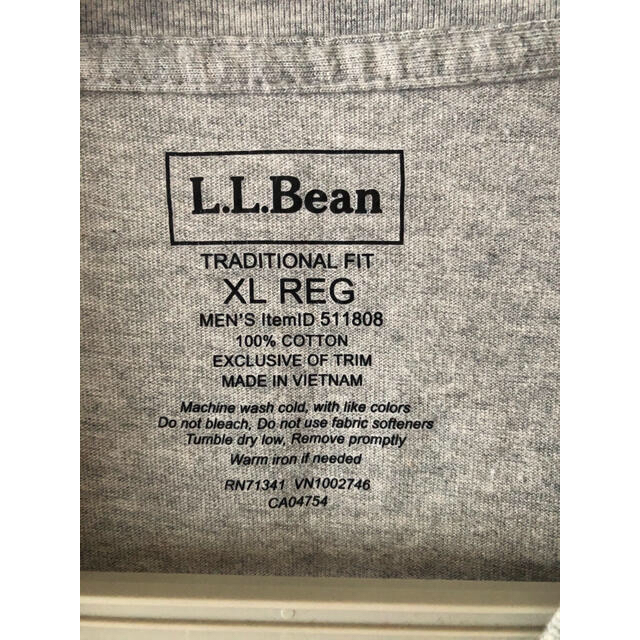 L.L.Bean(エルエルビーン)の紳士　LLビーン　ロンT  グレー　XLサイズ メンズのトップス(Tシャツ/カットソー(七分/長袖))の商品写真