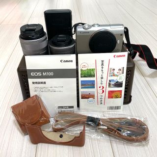 キヤノン(Canon)の【106_83様専用】Canon EOS M100ダブルレンズキット(ミラーレス一眼)