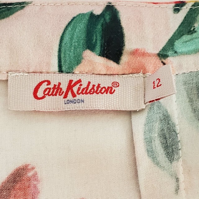 Cath Kidston(キャスキッドソン)の値下71％引★美品キャスキッドソン華ピンク系スカート★ペイントボックスフラワー柄 レディースのスカート(ひざ丈スカート)の商品写真