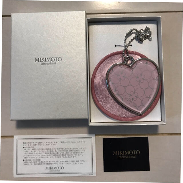 MIKIMOTO(ミキモト)のミキモト☆パール付きハートミラー☆新品未使用 レディースのファッション小物(ミラー)の商品写真