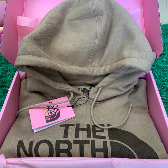 Gucci(グッチ)のS GUCCI × THE NORTH FACE TAN HOODIE グッチ レディースのトップス(パーカー)の商品写真