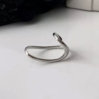 ビームス(BEAMS)のMetal curve silver ring No.527(リング(指輪))