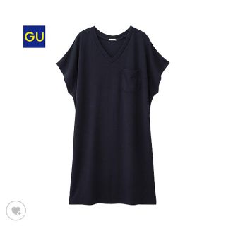 ジーユー(GU)のgu VネックロングT(Tシャツ(半袖/袖なし))