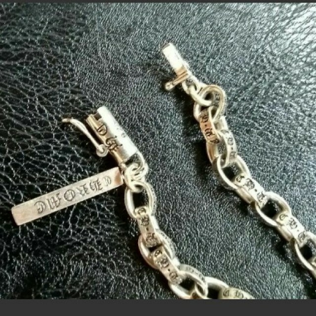 Chrome Hearts(クロムハーツ)の新品　ペーパーチェーン　7ミリ　21センチ　silver925　ブレスレット メンズのアクセサリー(ブレスレット)の商品写真