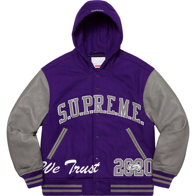 Supreme King Hooded Varsity Jacket Mサイズ