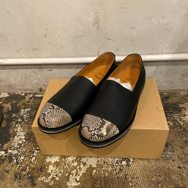 sunsea leather slip-on shose サンシー　スリッポン