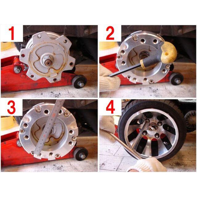 ホンダジャイロ マルチホイールスペーサー70ｍｍ（アルミホイール用ナット付き） 8