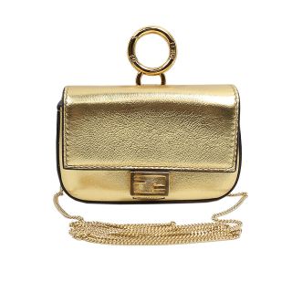 フェンディ(FENDI)のフェンディ FENDI ナノ・バゲット ショルダーバッグ レディース【中古】(ショルダーバッグ)