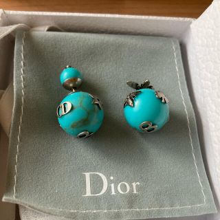 ChristianDior クリスチャンディオールピアス レアターコイズ-