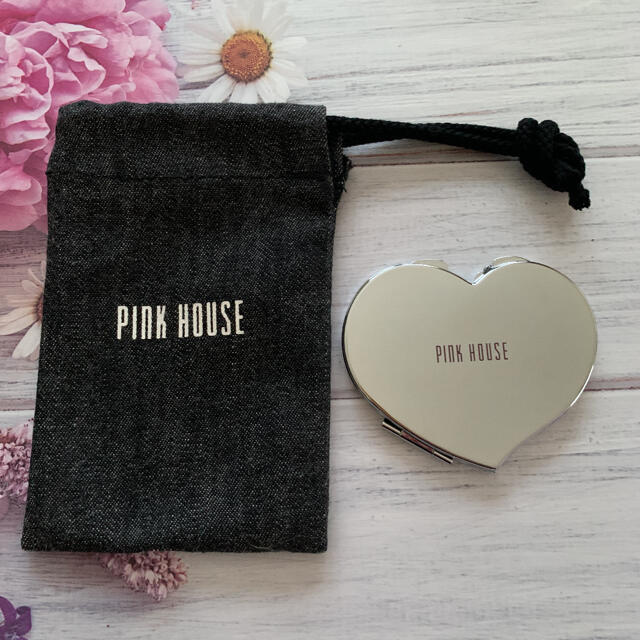 PINK HOUSE(ピンクハウス)のピンクハウス ハートミラーと巾着のセット❤ レディースのファッション小物(その他)の商品写真