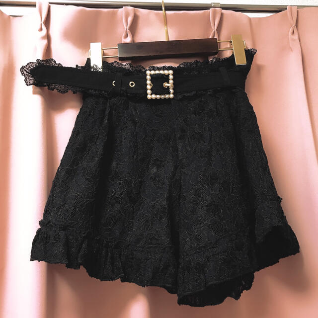 ロジータ♡総レース ショートパンツ ブラック 黒 今季 | フリマアプリ ラクマ