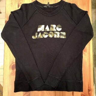 マークジェイコブス(MARC JACOBS)の【おちび様専用】Marc Jacobs ロゴ トレーナー ブラック XS(トレーナー/スウェット)