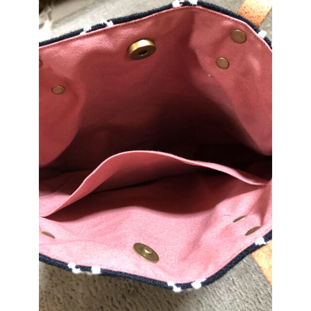 ミナペルホネン tambourine navy ラウンドショルダーバッグ
