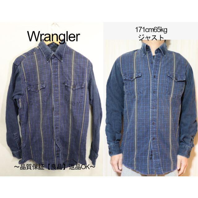 Wrangler(ラングラー)の匿名即日発可ラングラーデニム切り替え長袖シャツ/クレイジー希少♪15 メンズのトップス(シャツ)の商品写真