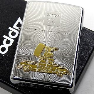 ジッポー(ZIPPO)の送料無料☆zippo☆ゴールドzippo car☆ラジアルカット☆ジッポ(タバコグッズ)