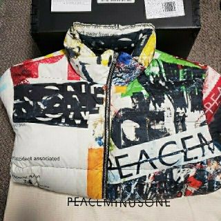 ピースマイナスワン(PEACEMINUSONE)のpeaceminusone PMO PUFFER JACKET MULTI M(ダウンジャケット)