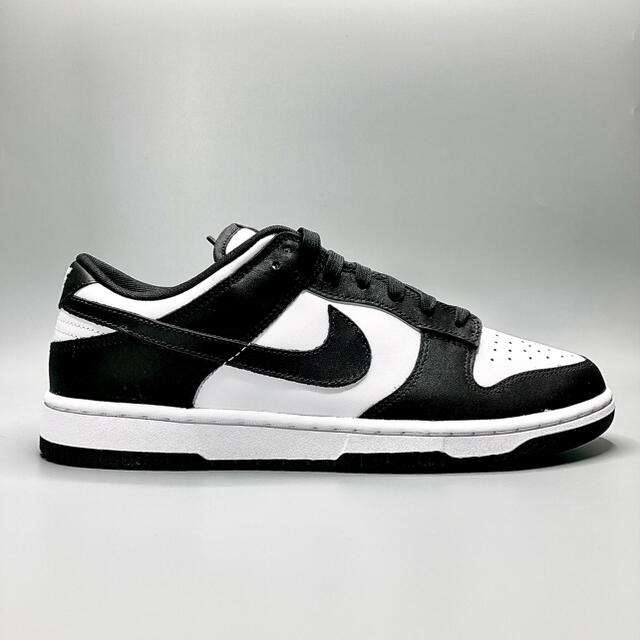 パンダ‼️DUNK LOW RETRO WHITE/BLACK 27.5cmメンズ