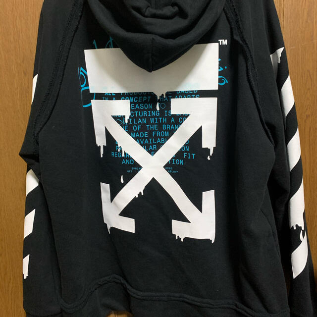 offwhite パーカードリップアローフーディ＋ソックス付きパーカー