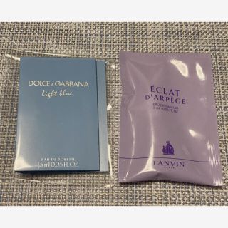 ドルチェアンドガッバーナ(DOLCE&GABBANA)のドルガバ1.5ml ランバン2ml  香水(香水(女性用))