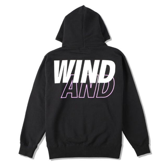 WIND AND SEA パーカー 黒 M