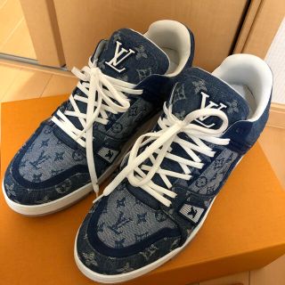 ルイヴィトン(LOUIS VUITTON)のルイヴィトン lvライントレイナー スニーカー denim サイズ9(スニーカー)