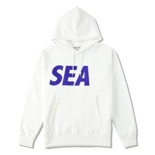 ソフ(SOPH)のWIND AND SEA　HOODIE / WHITE-BLUE Lサイズ(パーカー)