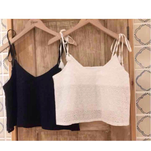 flower(フラワー)のtassel lace cami レディースのトップス(キャミソール)の商品写真