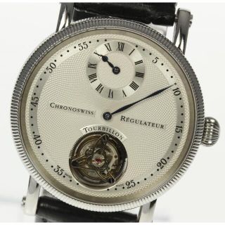 クロノスイス(CHRONOSWISS)の☆美品 クロノスイス レギュレーター トゥールビヨン メンズ 【中古】(腕時計(アナログ))