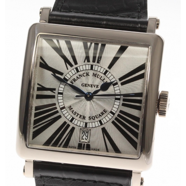 ☆美品 箱保【FRANCK MULLER】フランクミュラー マスタースクエア K18WG 6000HSCDTR 自動巻き メンズ【ev15】