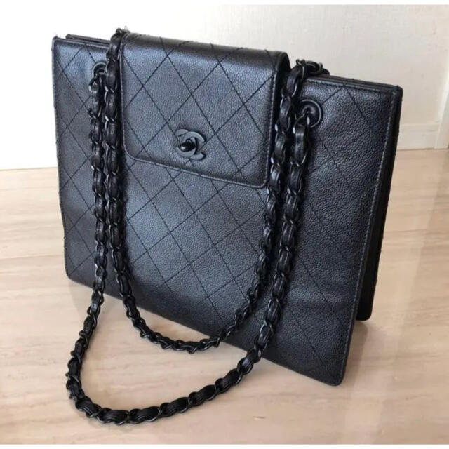 希少 黒入荷! CHANEL - 値下 シャネル CHANEL キャビアスキン ココ