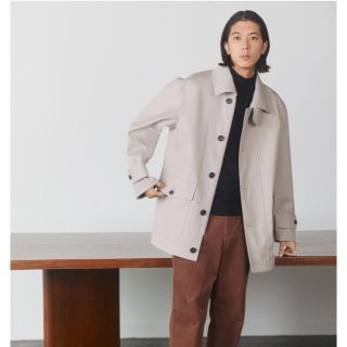 ユニクロ(UNIQLO)の希少xs 新品　ユニクロユー　UNIQLO U ハーフコート　ブロックテック(ステンカラーコート)