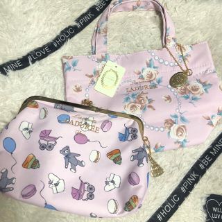 ラデュレ(LADUREE)のLADUREE♡ラデュレ🎀ポーチ＆新品ミニバッグset🎀(ハンドバッグ)