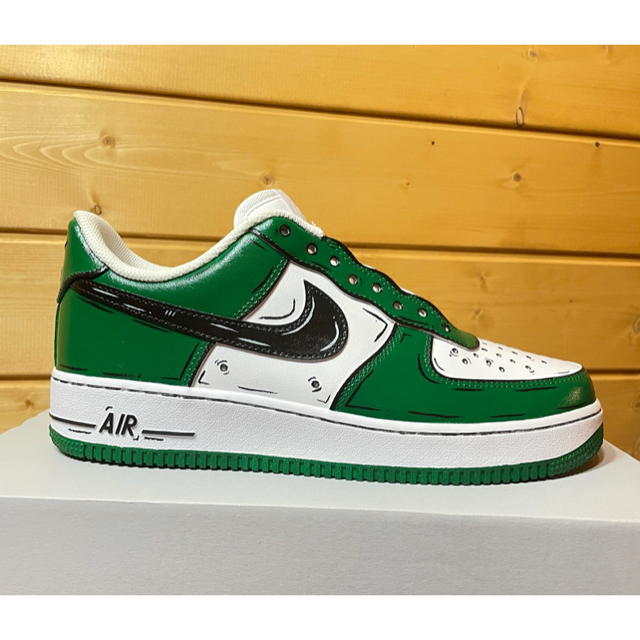 NIKEナイキAIR FORCE CUSTOMエアフォース カスタム グリーン緑