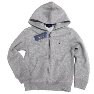 ポロラルフローレン(POLO RALPH LAUREN)のラスト一点☆新品 ラルフローレン 4T/110 グレー 裏起毛スウェットパーカー(ジャケット/上着)