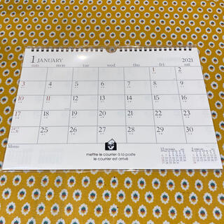 ムジルシリョウヒン(MUJI (無印良品))のエトランジェディコスタリカ 2021年 カレンダー 壁掛け(カレンダー/スケジュール)