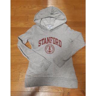 champion】パーカー スタンフォード大学 ダークグレーXL ビックロゴ
