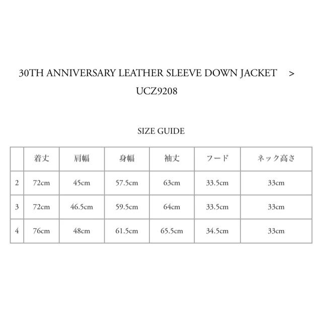 UNDERCOVER(アンダーカバー)のUNDERCOVER 30周年 Leather sleeve down jack メンズのジャケット/アウター(ダウンジャケット)の商品写真