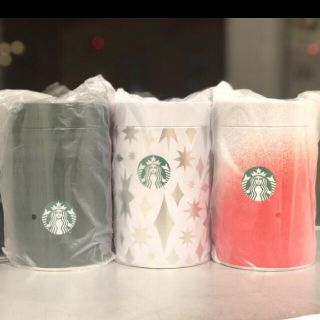 スターバックスコーヒー(Starbucks Coffee)のスターバックス クリスマス ホリデー  キャニスター缶 全3種セット(ノベルティグッズ)