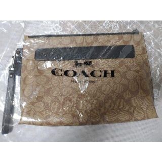 コーチ(COACH)の【新品/激安/正規品】COACH シグネチャー ポーチ/バッグ F29508 　(セカンドバッグ/クラッチバッグ)