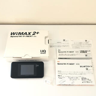 ファーウェイ(HUAWEI)のモバイルルーター WiMAX2+ speed Wi-Fi NEXT W06 UQ(その他)