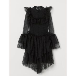 エイチアンドエム(H&M)のSandra Mansour H&M レースチュールワンピース(ミニワンピース)