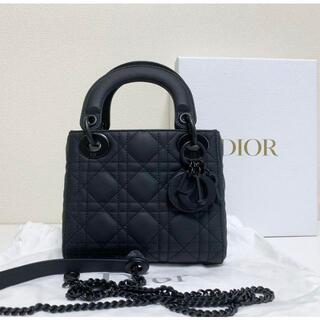 Christian Dior - 新品 Dior レディディオール ハンドバッグ マットブラック ミニの通販｜ラクマ